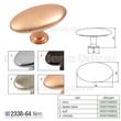 Fogantyú 2338-64ZN1 Króm 64mm Fogantyú 2338-64ZN1 Króm 64mm