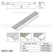 Fogantyú 2311-200PB21 128mm Aluminium Fogantyú 2311-200PB21 128mm Aluminium