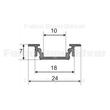 Led profil GROOVE Alumínium 2m-2 Led profil GROOVE Alumínium 2m-2