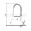 CM Easy csaptelep 90220 Zuhanyfejes Króm Íves-1 CM Easy csaptelep 90220 Zuhanyfejes Króm Íves-1
