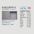 Blanco Metra 5S Alumetál 1med+cs Silgránit mosogató 860x500mm exc.nélkül 513204 Blanco Metra 5S Alumetál 1med+cs Silgránit mosogató 860x500mm exc.nélkül 513204