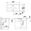 Blanco Metra 5S Alumetál 1med+cs Silgránit mosogató 860x500mm exc.nélkül 513204 Blanco Metra 5S Alumetál 1med+cs Silgránit mosogató 860x500mm exc.nélkül 513204