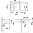 Blanco Metra 6 Pezsgő 1med+gyüm. Silgránit mosogató 615X500mm 516175 Blanco Metra 6 Pezsgő 1med+gyüm. Silgránit mosogató 615X500mm 516175