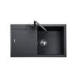 GRAWA PT1-7810N FEKETE gránit mosogató 780x500mm GRAWA PT1-7810N FEKETE gránit mosogató 780x500mm