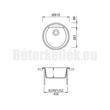 GRAWA PT2-5110N FEKETE gránit mosogató ÁTM: 510mm-1 GRAWA PT2-5110N FEKETE gránit mosogató ÁTM: 510mm-1