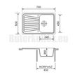 GRAWA PT3-7910T SÖTÉT HOMOK gránit mosogató 790x500mm-1 GRAWA PT3-7910T SÖTÉT HOMOK gránit mosogató 790x500mm-1