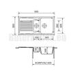 GRAWA PT4-9910T SÖTÉT HOMOK gránit mosogató 990x500mm-1 GRAWA PT4-9910T SÖTÉT HOMOK gránit mosogató 990x500mm-1