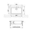 GRAWA PT5-7610N FEKETE gránit mosogató 760x500mm-1 GRAWA PT5-7610N FEKETE gránit mosogató 760x500mm-1