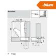 Blum 71T6550 Clip top 170° ráütődő kivetőpánt-1 Blum 71T6550 Clip top 170° ráütődő kivetőpánt-1