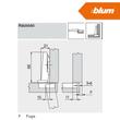 Blum 75T1550 Clip top 107° ráütődő kivetőpánt-1 Blum 75T1550 Clip top 107° ráütődő kivetőpánt-1