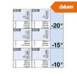 Blum 79A5453 Clip top -15° ráütődő kivetőpánt - Szögek Blum 79A5453 Clip top -15° ráütődő kivetőpánt - Szögek