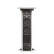 Konnektor Munkalapba süllyeszthető Motoros 3-as-2db-USB Ezüst Bluetooth hangszóróval Konnektor Munkalapba süllyeszthető Motoros 3-as-2db-USB Ezüst Bluetooth hangszóróval