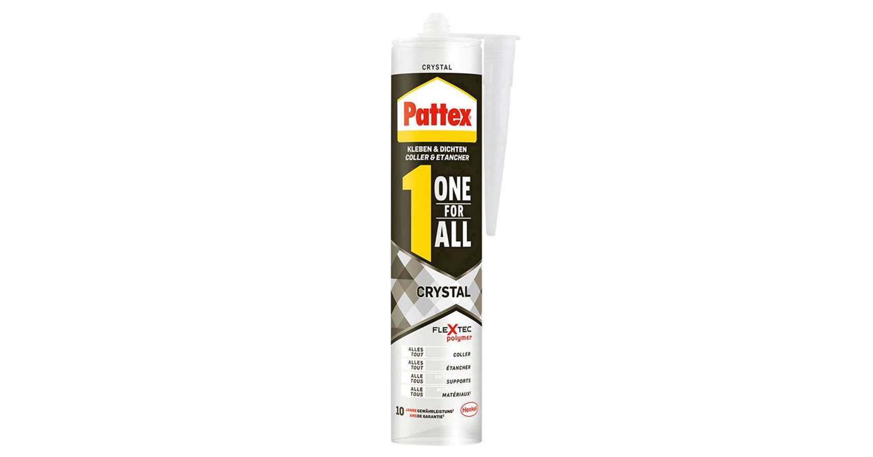 Pattex One for All Crystal polimer építési-szerelési és tükör ragasztó