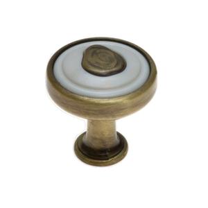 Fogantyú 1896-30 ZN31A78 Antikolt Réz-Beige Fém-Műanyag Gomb