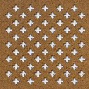 Grezzo natur Hdf Fiore perforációval 1520x605x3mm