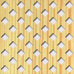 Legno furnérozott Hdf-Franz perforációval Fenyő 1520x610x4mm