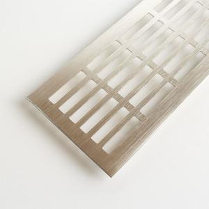 Szellőzőrács 100x600mm Nemesacél imitáció