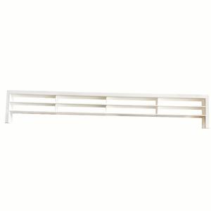 Szellőzőrács 449 lábazatelembe építhető Fehér 390x65x18mm