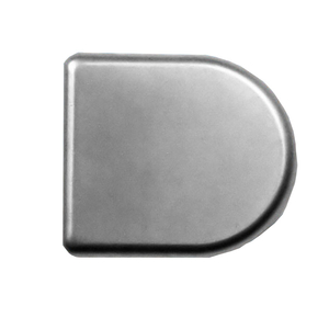 Bútorpánt P2CBA09 üvegajtópánt takaró(fedlap) mini Matt ezüst "D"