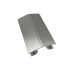 Lábazatsarok 180 fokos 100mm Szálcsiszolt alumínium 352L