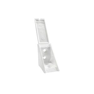 Polcrögzítő műangyag 30x30mm Fehér-01