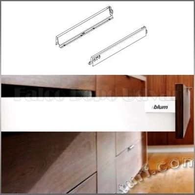 Blum TandemBox Antaro 378N4502SA 68mm Selyemfehér 450mm mélyságű káva