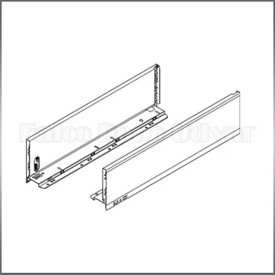 Blum Legrabox 770K5002S 128/101mm Orion szürke káva 500mm mélységű