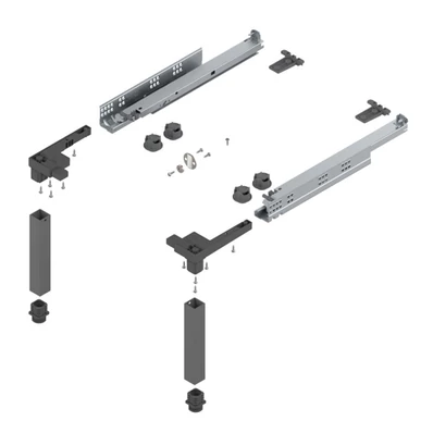 Blum Z95.4100 Space Step lábazati fiókos fellépő 410mm