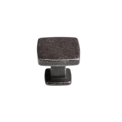Bútorfogantyú WPO780.000.00T2 Gomb, 28x28x24mm Antik fekete