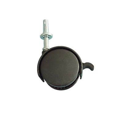 Bútorgörgő 9609 FÉKEZÖS HÜVELYES 50mm  40kg FEKETE