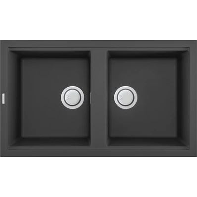 Elleci Best 450 gránit mosogató G59 Antracite 840x480mm