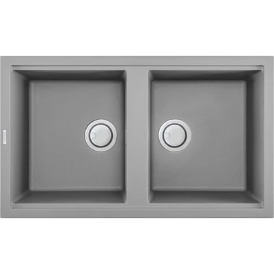 Elleci Best 450 gránit mosogató M79 Aluminium 840x480mm