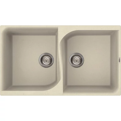 Elleci Ego 450 gránit mosogató G62 Bianco Antico 840x485mm
