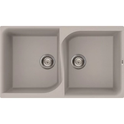 Elleci Ego 450 gránit mosogató M79 Aluminium 840x485mm