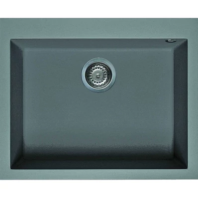 Elleci Quadra 110 gránit mosogató M73 Titanium 590x480mm