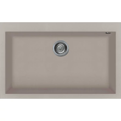 Elleci Quadra 130 gránit mosogató G43 Tortora 770x480mm