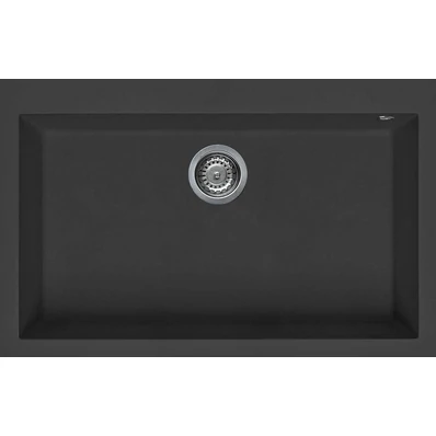 Elleci Quadra 130 gránit mosogató G59 Antracite 770x480mm
