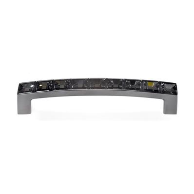 Fogantyú 550-096.KRE2 96mm Fekete Nikkel-Swarovski Kristály