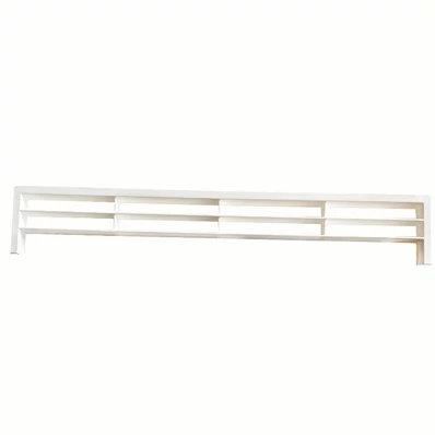 Szellőzőrács 449 lábazatelembe építhető Fehér 390x65x18mm