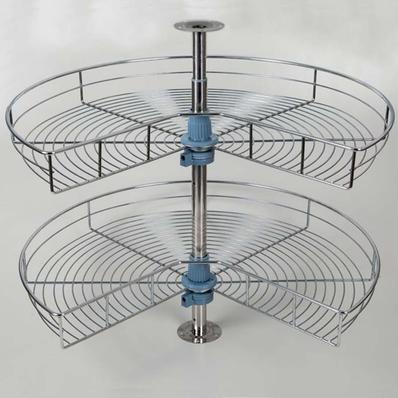 Fémrács 24313 3/4 Forgókosár garnitúra 710x560/790 mm Króm