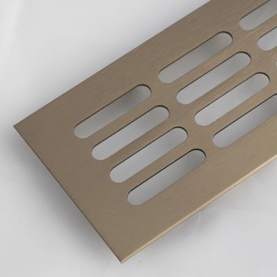 Szellőzőrács 80x500mm Antik bronz