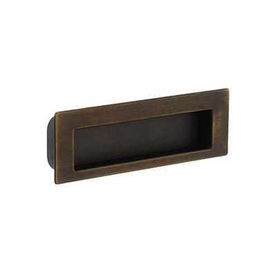Fogantyú Shellby 96mm süllyesztett Óbronz