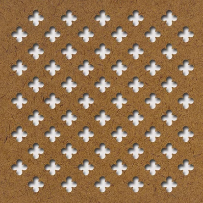 Perforált lemez Grezzo natur Hdf Fiore perforációval 1520x605x3mm