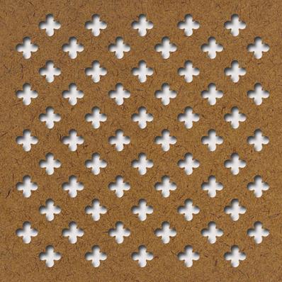 Perforált lemez Grezzo natur Hdf Fiore perforációval 1520x605x3mm