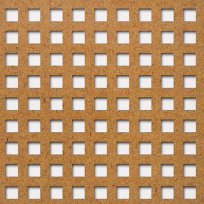 Perforált lemez Grezzo natur Hdf Quadro 8-14 perforációval 1520x605x3mm
