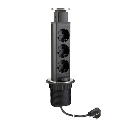 Konnektor-rejtett elosztó StrongPower 3x230V Inox
