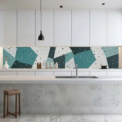 Konyhai hátfal Wallplex falburkoló Abstract Geometric 60x180cm
