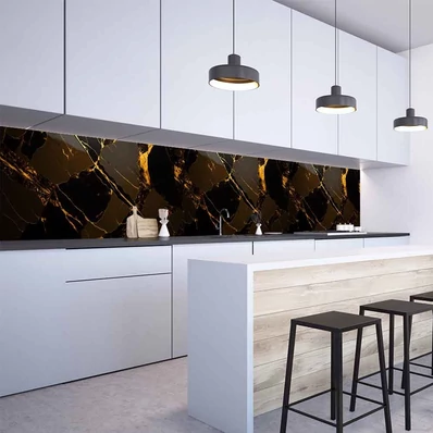Konyhai hátfal Wallplex falburkoló Barna Márvány 60x240cm