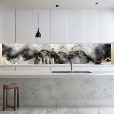 Konyhai hátfal Wallplex falburkoló Holdfény Márvány 60x300cm