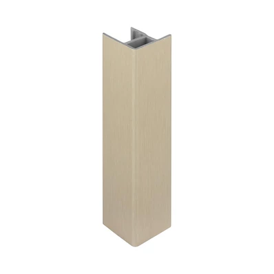 Lábazat előlap SCILM 90' sarokcsatlakozó 100mm Csiszolt acél / INOX